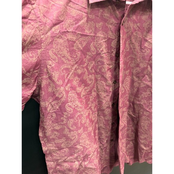 Vtg Cremieux Classic Long Sleeve Shirt Men XL Red White 38 Collection Button Up - Picture 2 of 7